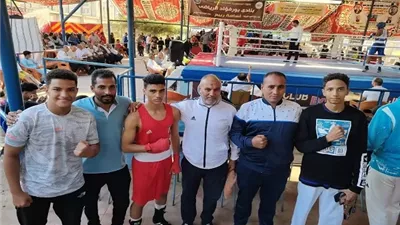 مصطفى احمد ملاكم المنيا يتأهل لقبل نهائي بطولة الجمهورية