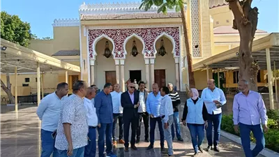 محافظ الأقصر يتفقد أعمال تطوير مسجد السيد يوسف