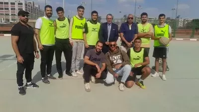 انطلاق بطولة الكليات للألعاب الجماعية بجامعة قناة السويس