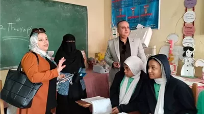 زيارة موجه عام المعاهد الصحية لمدارس التمريض بالمنيا