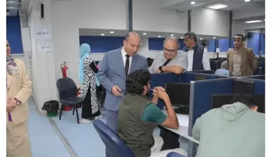 عميد كلية طب قصر العيني يتفقد امتحانات البكالوريوس
