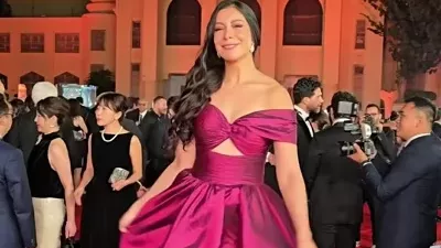 ياسمين رحمى توجه رسالة لجمهورها من ريد كاربت مهرجان القاهرة
