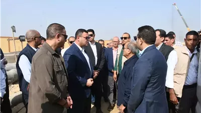 وزيرالإسكان ومحافظ الفيوم يتفقدان توسعات محطةكحك بمركزيوسف الصديق