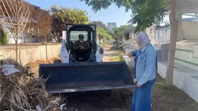 رئيس حى غرب تتابع رفع كفاءة مقابر بورسعيد القديمة .. وتوفير أمن