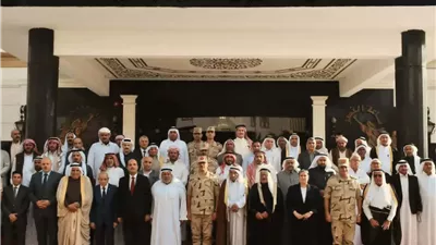 قيادة الجيش الثانى الميدانى تستقبل شيوخ وممثلى المجتمع المدنى بشمال سيناء