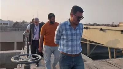 رئيس مياه القليوبية يتفقد محطة معالجة الرملة ببنها