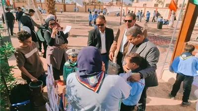 مدير تعليم جنوب سيناء يشهد تقييم الفرق الكشفية
