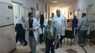 مدير صحة الإسماعيلية تتفقد مستشفى الحميات ..صور