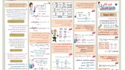 مراجعة علي التحليل الكيميائي للثانوية عامة 2026