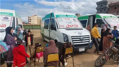 علاج ١٢٦٥ مواطنا بالمجان في قافلة طبية بدمياط