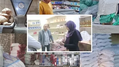 تموين القليوبية تضبط مخزن دقيق مدعم وتحرر 82 مخالفة متنوعة