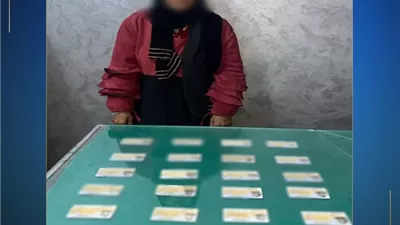 ضبط سيدة تجمع البطاقات لصالح أحد المرشحين بقنا