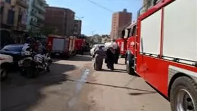 انتداب المعمل الجنائي لفحص حريق جراج في أكتوبر