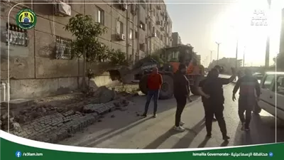 حملة إزالات مكبرة في حي ثالث الإسماعيلية