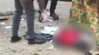 عاطل يمثل واقعة تقطيعة لفتاة أفريقية فى عين شمس