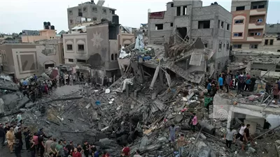 مروحيات جيش الاحتلال تجدد إطلاق النار على مدينة رفح الفلسطينية
