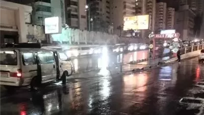 امطار متوسطة على الاسكندرية وانخفاض فى درجات الحرارة