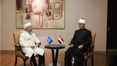 د.نظير عياد يلتقي مفتي كازاخستان لتعزيز سُبل التعاون