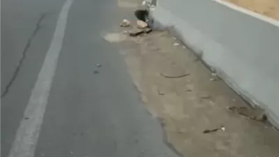 الأمن يكشف حقيقة هبوط أرضي بطريق السويس ويعيد فتح الكوبري بعد الإصلاح