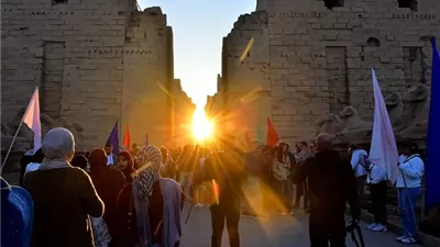 الشمس تتعامد على قدس الأقداس بمعابد الكرنك والإعلان عن فصل الشتاء