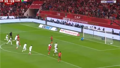 شاهد.. سفيان رحيمي يهدر ركلة الجزاء لصالح المغرب أمام جزر القمر