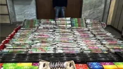 ضبط تاجر ألعاب نارية وأسلحة بيضاء بالإسكندرية