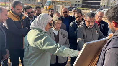 مسئولو جهاز العاصمة الجديدة يتفقدون الحي السكني الخامس