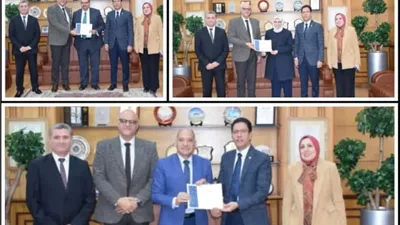 جامعة بنها تكرم الكليات الفائزة بمسابقة أفضل المواقع الإلكترونية