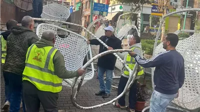 حملات مكثفة لإزالة الإشغالات بمدينة الشيخ زايد