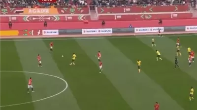 بعد 75 دقيقة منتخب يتقدم علي جنوب افريقيا بهدف العالمي صلاح