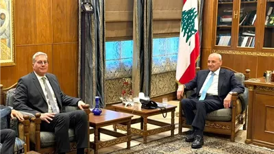 رئيس مجلس النواب اللبناني يستقبل وزير البترول