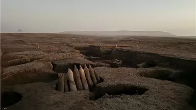 الكشف عن ورش صناعية من العصر المتأخر وبدايات العصر البطلمي وجبانة رومانية بغرب الدلتا