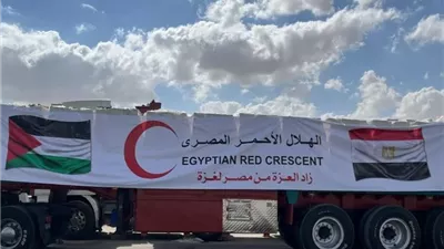 قافلة المساعدات الـ 107 تدخل إلى الفلسطينيين بقطاع غزة