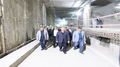 كامل الوزير يتفقد المرحلة الأولى من الخط الرابع للمترو