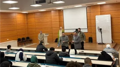 رئيس جامعة بنها الأهلية يتفقد سير امتحانات الفصل الدراسي الأول