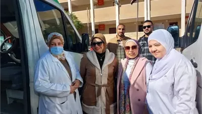 7 عيادات تخصصية تعالج أهالي تل ابوحامد بالإسماعيلية