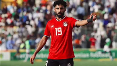 مروان عطيه يحرز هدف التقدم لمنتخب مصر في مرمي بنين