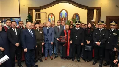 النجار يزور مقر الكنيسة الإنجيلية بالجيزة للتهنئة بعيد الميلاد