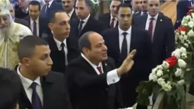 الرئيس يهنئ الإخوة الأقباط بكاتدرائية ميلاد المسيح في عيد الميلاد