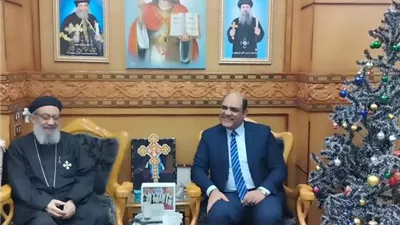 رئيس مدينة دسوق يقدم التهئنة للأخوة الأقباط بعيد الميلاد المجيد