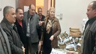 وكيل تعليم بني سويف تتابع توزيع أسئلة امتحانات النقل