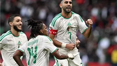 محرز يقود تشكيل الجزائر امام نيجيريا بأمم افريقيا