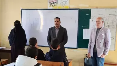 وكيل تعليم الإسماعيلية يتفقد امتحانات نصف العام بمدارس إدارة شمال