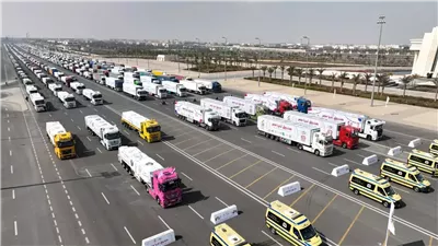 7200 طن من المساعدات الإنسانية تتدفق من مصر إلى غزة