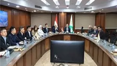 محافظ الجيزة يلتقي وفد من رجال الأعمال والمستثمرين الصينيين