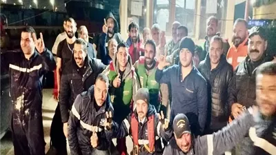 نجاح قوات الانقاذ بقناة السويس في انقاذ طاقم سفينة بضائع