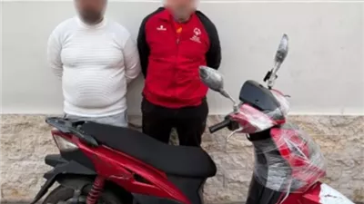 ضبط شخصين سرقا دراجة نارية بالجيزة