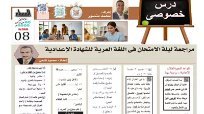 روشتة التفوق في النحو لـ الصف الثالث الإعدادي.. أوعى تفوتها