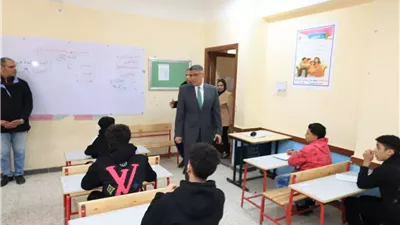 محافظ الجيزة يتفقد امتحانات الشهادة الإعدادية 2026