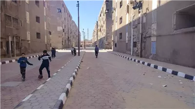 الانتهاء من تركيب بلاط الانترلوك بمنطقة كيلاني بدريوط